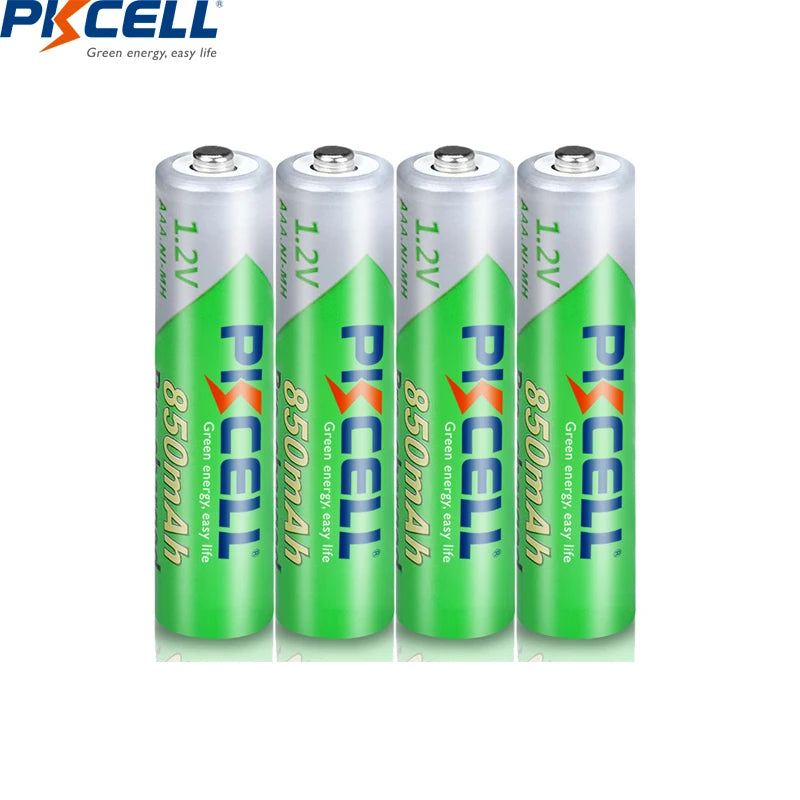 16PC PKCELL 850mAh 1.2V AAA NI-MH aaa Rechargeable Battery Ni-Mh Pre-charged aaa  Battery Batteries + 4pcs Battery Case Boxes