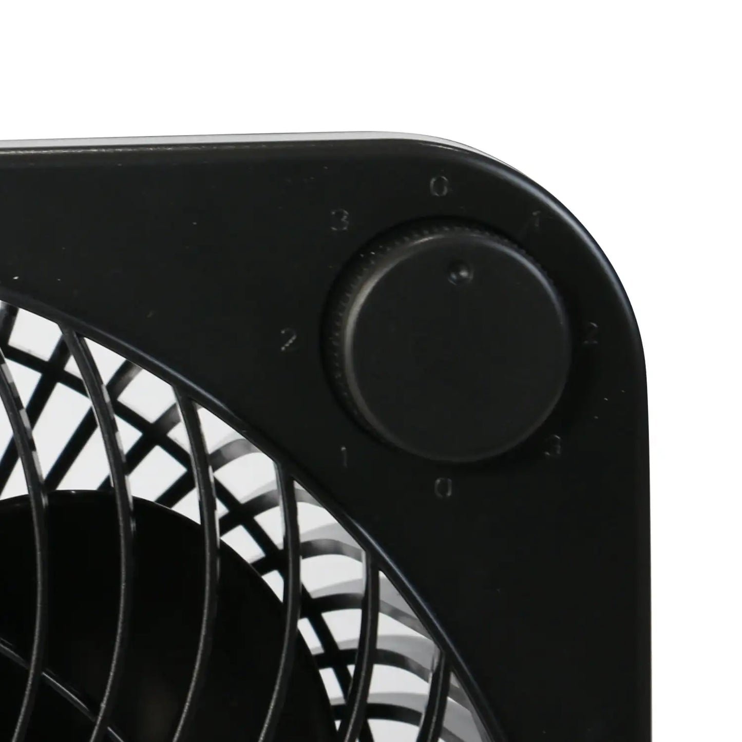 Mainstays New Style 9 inch Box Indoor Comfort Personal AC Electric Fan, 3 Speeds, Black