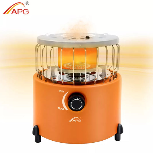 Portable 2 In 1 Camping Stove Gas Heater Outdoor