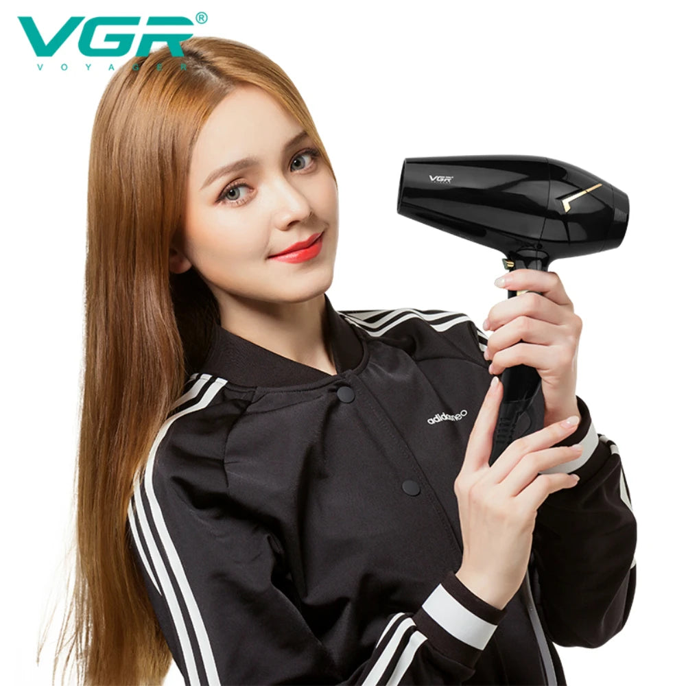 VGR Hair Dryer Professional Hair Dryer Machine Negative Ion Chaison Hair Dryer Hot and Cold Adjustment Powerful Dryers V-423