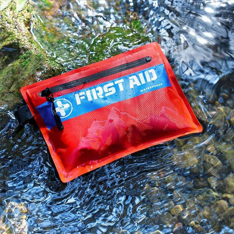 Small First Aid Kit Ultralight Waterproof Medical Kit for Hiking Camping Backpacking Cycling Travel Vehicles