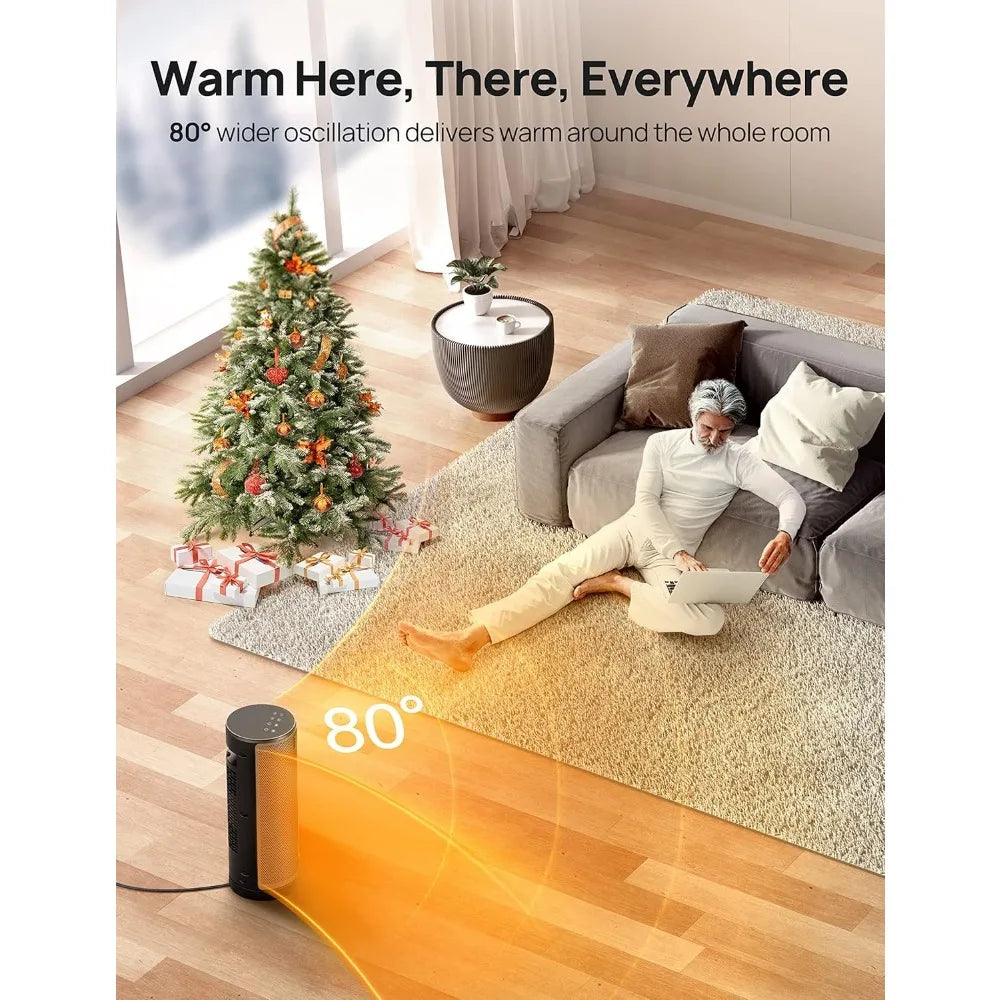 Space Heaters for Indoor Use, 1500W Fast Heating Portable Electric PTC Ceramic Heaters, with ETL Certified