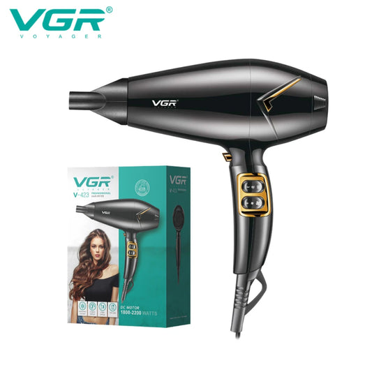 VGR Hair Dryer Professional Hair Dryer Machine Negative Ion Chaison Hair Dryer Hot and Cold Adjustment Powerful Dryers V-423